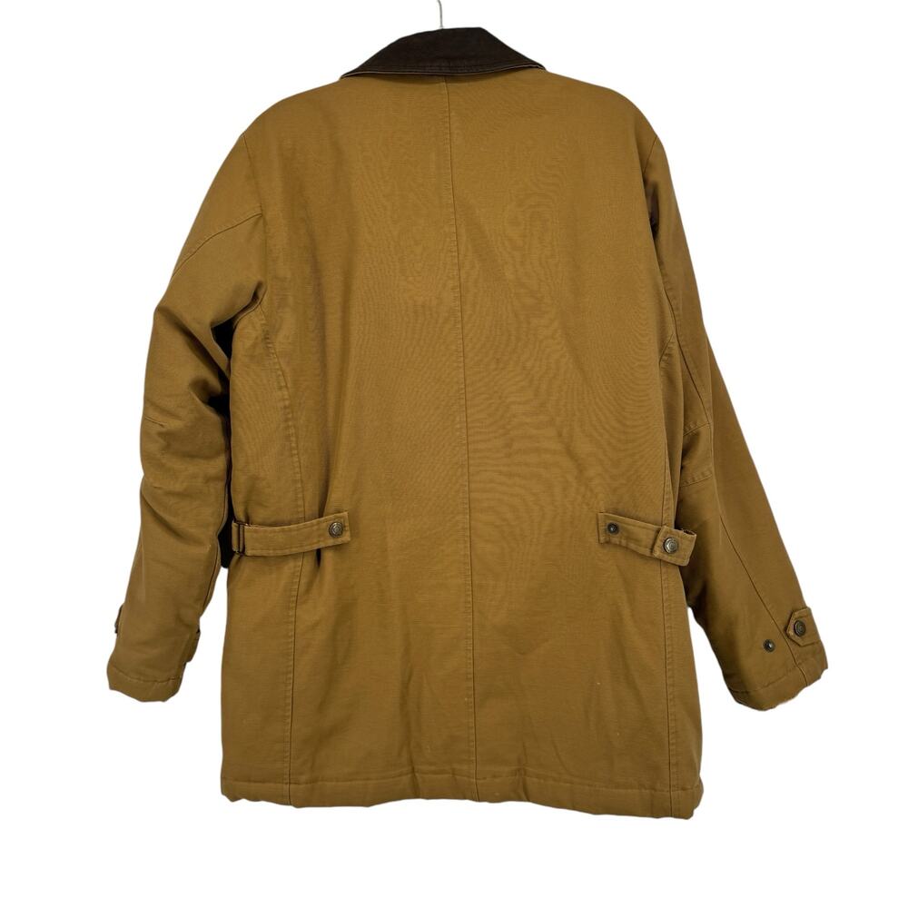 Eddie Bauer Chore Coat Down Quilted Lining Men's LG TALL Field Jacket Distressed - Picture 3 of 16